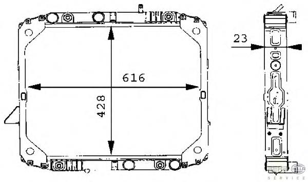 Радиатор 8MK376709701 HELLA