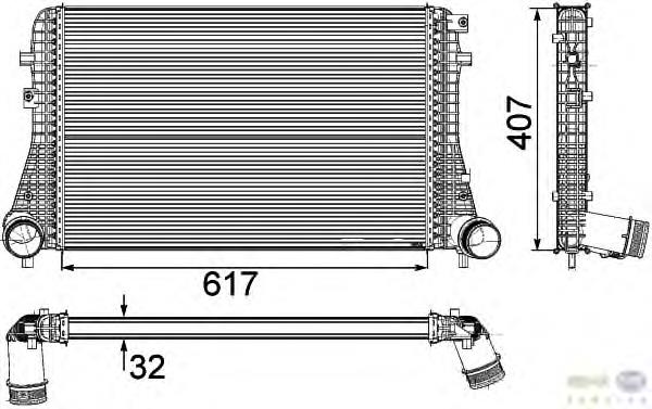9555J81X Polcar radiador de intercooler