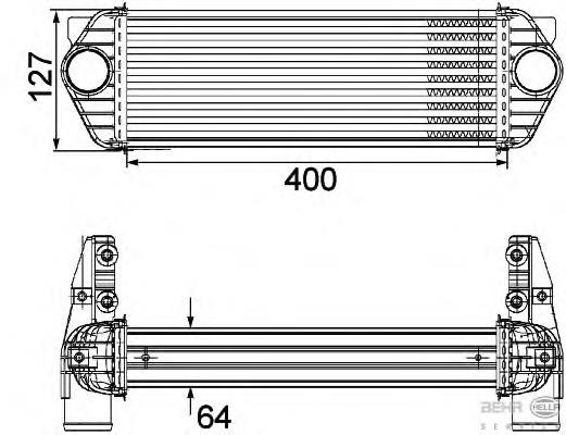 30516 NRF radiador de intercooler
