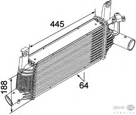 342355 Kale radiador de intercooler