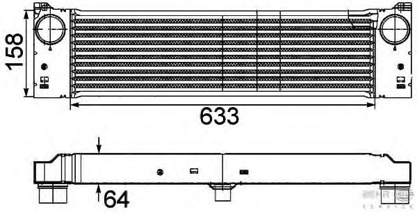 A6395010801 Mercedes radiador de intercooler