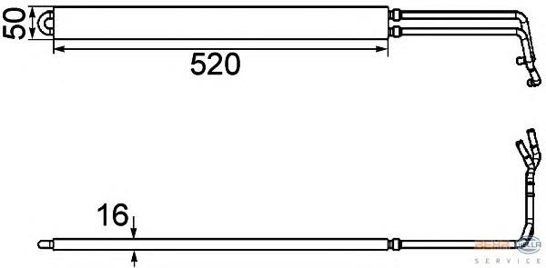 5520L81X Polcar radiador da direção hidrâulica assistida