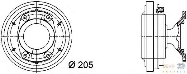 49102 NRF acoplamento viscoso de ventilador de esfriamento