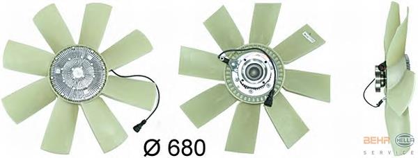 8MV376731471 HELLA ventilador (roda de aletas do radiador de esfriamento)
