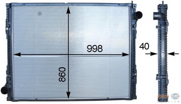 CR 916 000P Mahle Original radiador de esfriamento de motor