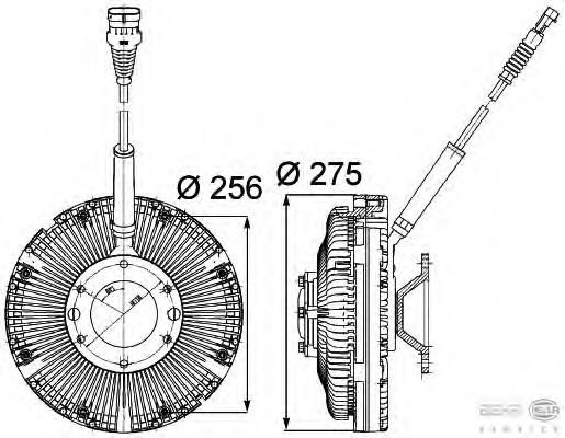 1742083 DAF acoplamento viscoso de ventilador de esfriamento