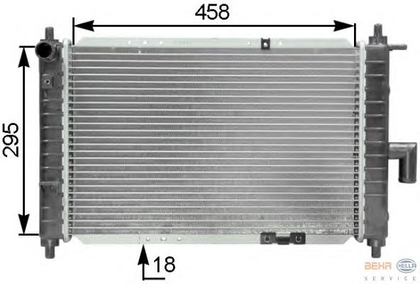 1313014 Frig AIR radiador de esfriamento de motor
