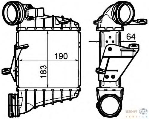 M825008A Jdeus radiador de intercooler