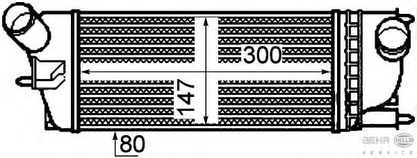 Radiador de intercooler para Citroen C5 (RD/X7)