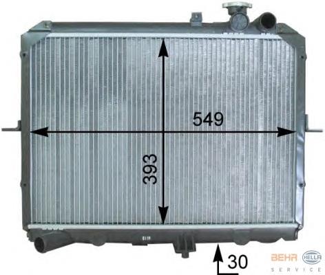 1740-0169 Profit radiador de esfriamento de motor