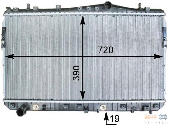 HC96553243 Mando radiador de esfriamento de motor