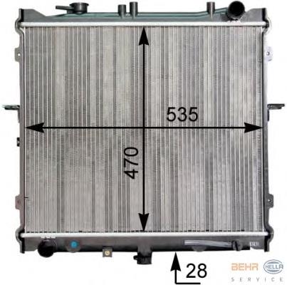 K156A22 NPS radiador de esfriamento de motor