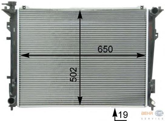 32A855AV AVA radiador de esfriamento de motor