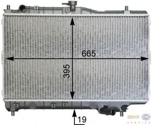 M156A24 NPS radiador de esfriamento de motor