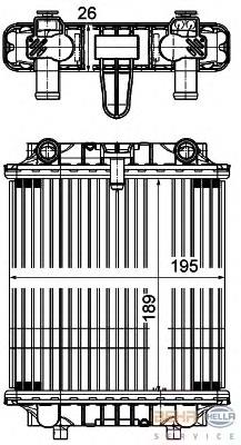 60339 Nissens radiador de esfriamento de motor adicional