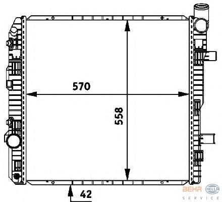 Radiador de esfriamento de motor A6685000602 Mercedes