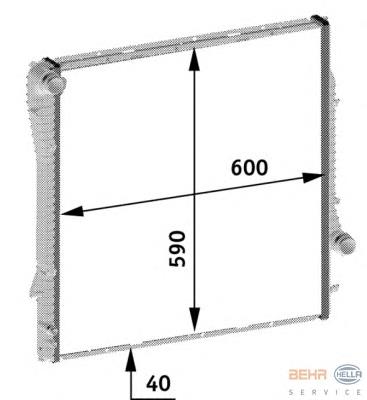 CR573000P Mahle Original radiador de esfriamento de motor