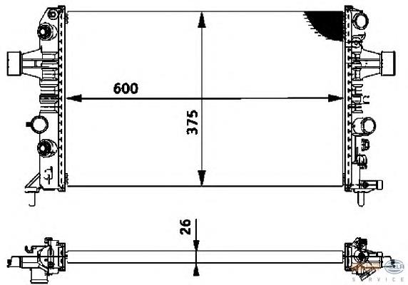 5054A2 Profit radiador de esfriamento de motor