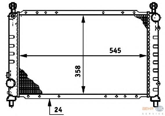 Radiador de esfriamento de motor Alfa Romeo 146 930