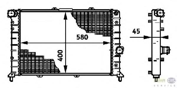 421108-4 Polcar radiador de esfriamento de motor