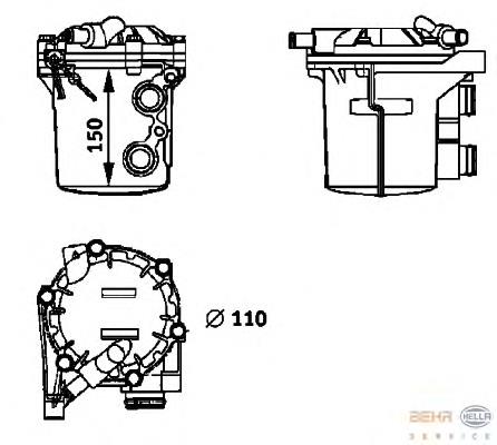 Radiador de óleo A1111800065 Mercedes