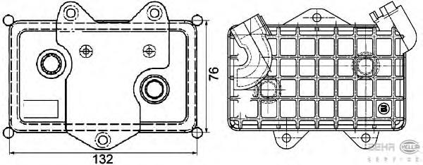 Radiador de óleo (frigorífico), debaixo de filtro para Mercedes C (W202)