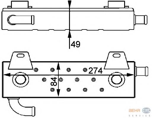 300424 HELLA Радиатор АКПП