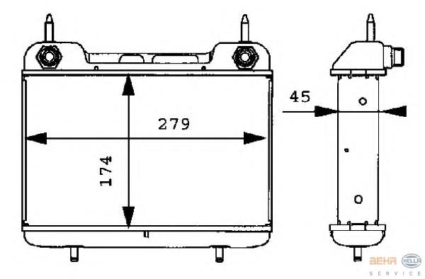 Radiador de óleo para Mercedes E (A124)