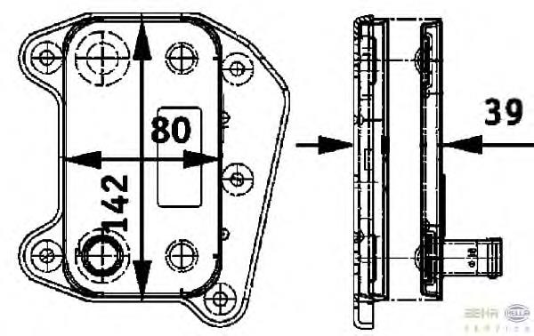 Radiador de óleo para Mercedes E (W210)