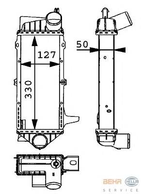 Radiador de intercooler para Ford Scorpio (GAE, GGE)