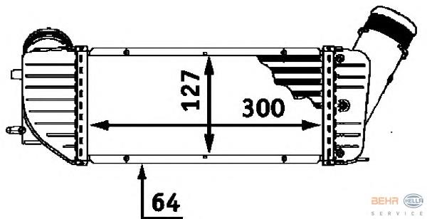Radiador de intercooler para Citroen Xsara (N1)
