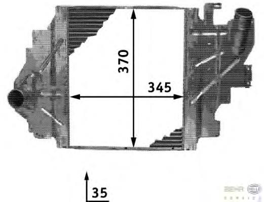 8200685747 Renault (RVI) radiador de intercooler