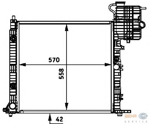 A6385013401 Mercedes radiador de esfriamento de motor