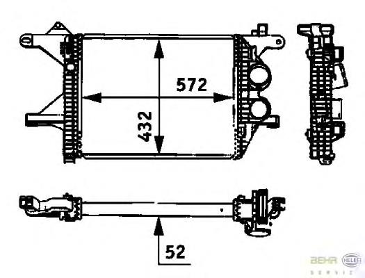 Radiador de intercooler para MERCEDES BENZ TRUCK Vario (667)