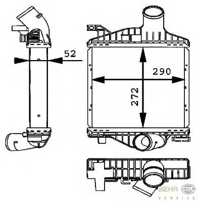 5012J8-1 Polcar radiador de intercooler