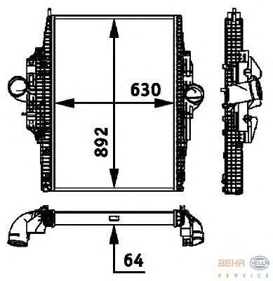 Купить 9405010301 Mercedes Интеркулер