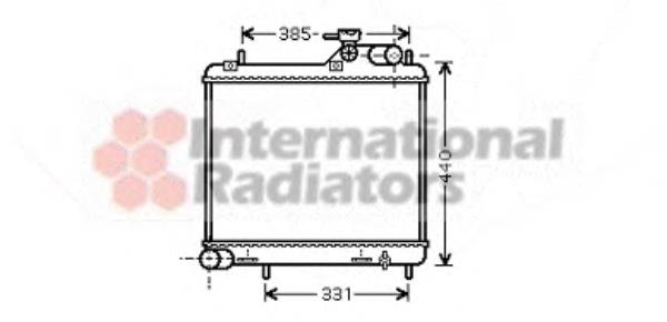 82002125 VAN Wezel radiador de esfriamento de motor