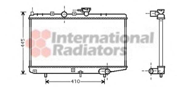 Radiador de esfriamento de motor 83002050 VAN Wezel