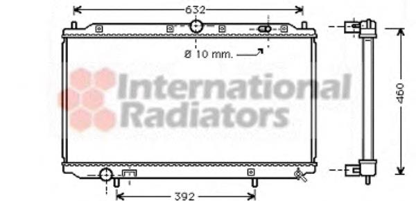 59002124 VAN Wezel radiador de esfriamento de motor