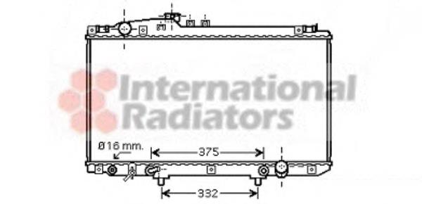 Radiador de esfriamento de motor 53002337 VAN Wezel