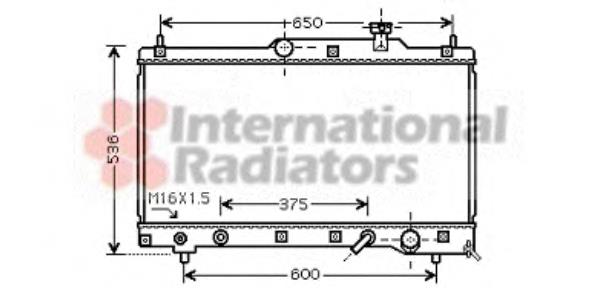 53002336 VAN Wezel radiador de esfriamento de motor