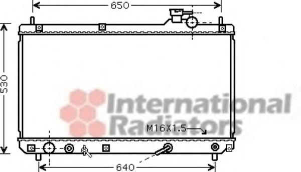 53002457 VAN Wezel radiador de esfriamento de motor