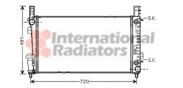 30002364 VAN Wezel radiador de esfriamento de motor