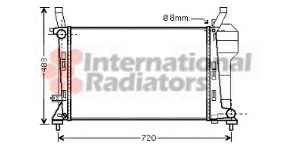 30002363 VAN Wezel radiador de esfriamento de motor