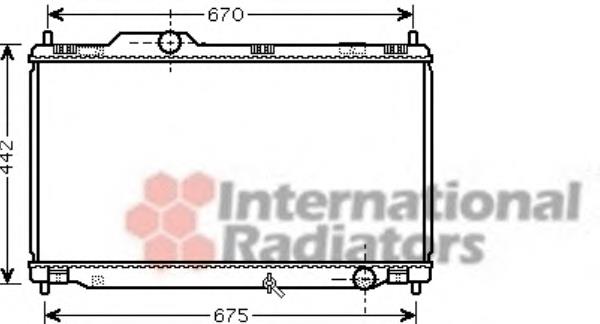 53002461 VAN Wezel radiador de esfriamento de motor