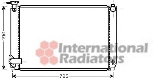 53002462 VAN Wezel radiador de esfriamento de motor