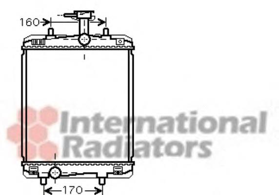 53002360 VAN Wezel radiador de esfriamento de motor