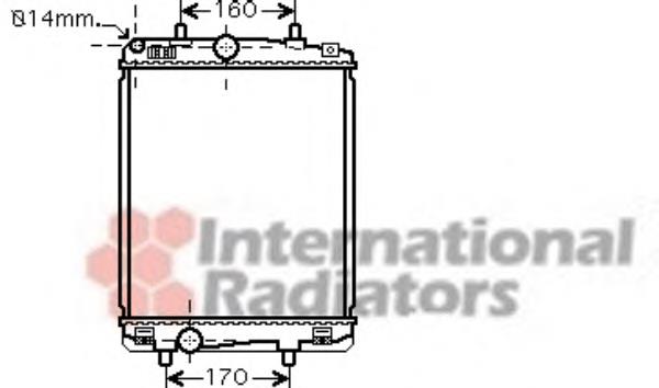 53002359 VAN Wezel radiador de esfriamento de motor