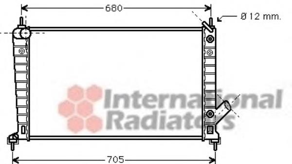 Radiador de esfriamento de motor 47002062 VAN Wezel