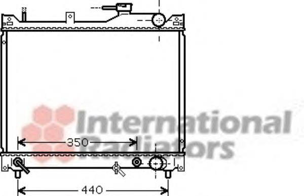 52002101 VAN Wezel radiador de esfriamento de motor